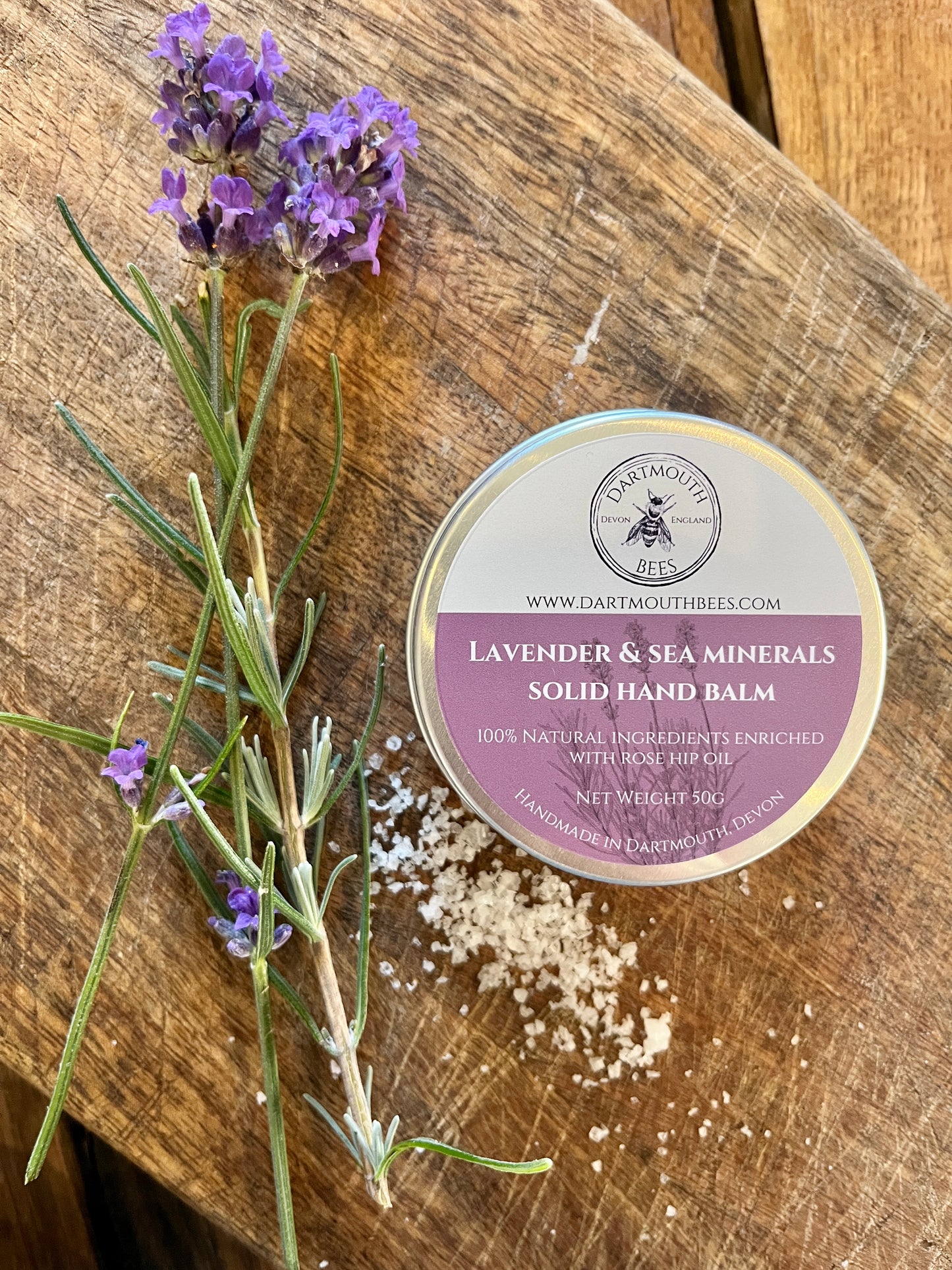 Solid Hand Balm - Lavender & Sea Minerals 50g